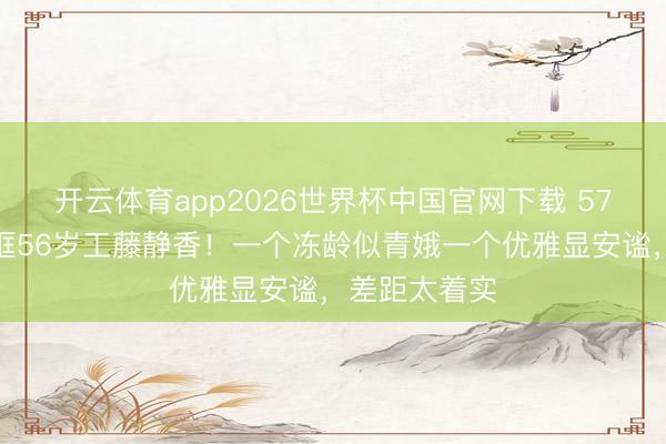 开云体育app2026世界杯中国官网下载 57岁邱淑贞同框56岁工藤静香!一个冻龄似青娥一个优雅显安谧,差距太着实